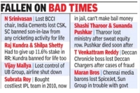 Ipl star crossed team owners hit by bad luck