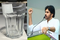 Glass tumbler symbolizes equality to pawan s fans