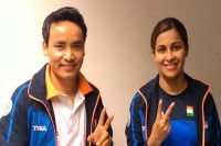 Jitu rai heena sidhu win gold in 10m air pistol mixed team event at issf world cup