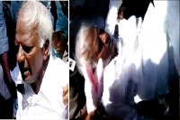 Deputy cm kadiyam faints on stage at warangal