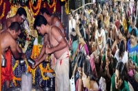Devotees throng shiva temples on the eve of karthika pournami