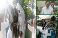 15 killed in lorry rtc bus collision in nalgonda
