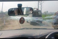 Arvind kejriwal s car attacked in poll bound punjab