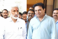 Vaccination promotion ktr vijaysai post same photos on same platform