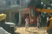 Woman sarpanch stands her ground and wins showdown with excavator