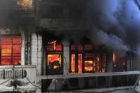 Massive fire erupts at hosiery unit in punjab s ludhiana no casualties