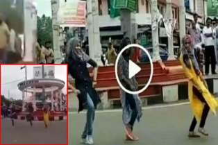 ITEMVIDEOS: వైరల్: నడిరోడ్డుపై యువతుల అందమైన స్టెప్పులు