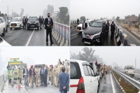 Bjp congress lock horn over security lapse during pm s visit