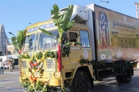 Muslim devotee gifted a lorry to tirumala venkateshwara swamy