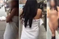 Outrage as nyc man forces wife to walk naked in street after catching her sending nude pictures to other men