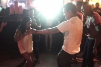 Sunil narine dances with his wife after kkr s victory