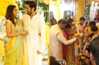 Hero nithin and shalini engagement pelli panulu started