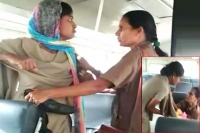 Woman constable fights with conductor in rtc bus