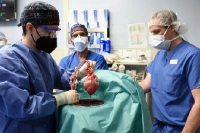 First successful pig to human heart transplant performed in us