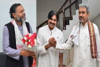 Yogendra yadav and chalasani meets pawan kalyan