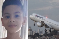 9 year old boy travels across the country after sneaking onto a plane