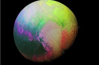 Nasa shares a trippy rainbow colored photo of the planet pluto but is this how pluto really