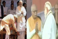 Pm modi snubbing lk advani at public event goes viral