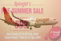 Spicejet launches pre summer sale with fares starting rs599