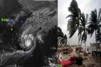 Cyclone phethai makes landfall in katrenikona