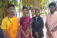 Boys from pune college wear sarees to advocate gender equality