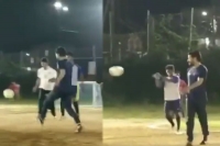 Congress mp revanth reddys football video goes viral on net