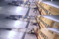 In telangana rpf jawan saves man s life as he slips from moving train