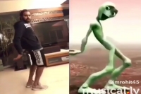 Rohit sharma alien dance goes viral on social media
