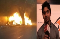 Racer ashwin sundar wife charred to death after their bmw catches fire