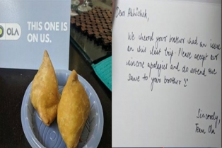 ఓలా.. కస్టమర్ కు సమోసాలను పంపింది.. ఎందుకు.?