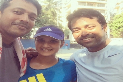 టెన్నీస్ కరన్ అర్జున్ లతో సానియా