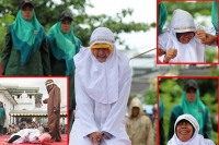 Aceh flogs 13 young people for breaking its strict islamic laws
