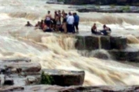 11 swept away while bathing in waterfall in mp s shivpuri 45 rescued