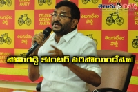 Somireddy solid counter to jagan over comments on babu