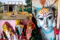 Tears rolling out from sri rama idol in karepally mandal of khammam