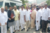 Tdp mps protest at railway gm office demanding railway zone