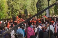 Karnataka hijab row massive protests erupt in udupi college ahead of high court hearing