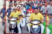 Gujarat election cm scooter rally fails not a 100 participate