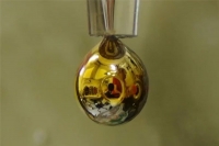 Spectroscopic evidence for a gold coloured metallic water solution