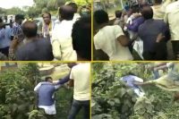 Bengal bjp leader kicked thrown in ditch by tmc workers in karimpur bypolls