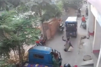 Patna woman seen falling down open manhole in viral video