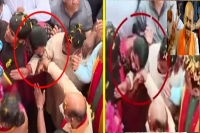 Woman kisses karnataka cm basavaraj bommai video goes viral