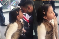 Ziva dhoni and rishabh pant have a blast at india vs pakistan match