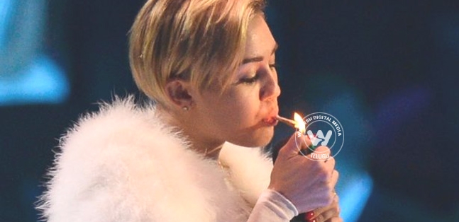 Miley cyrus public smoking