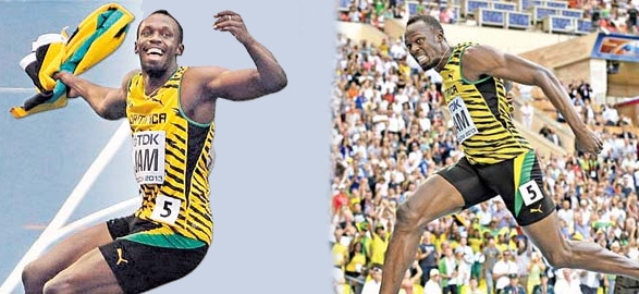 Usain bolt equals carl lewis record of 8 golds