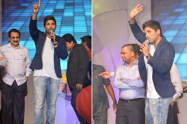 Allu arjun comments on chiru and pawan