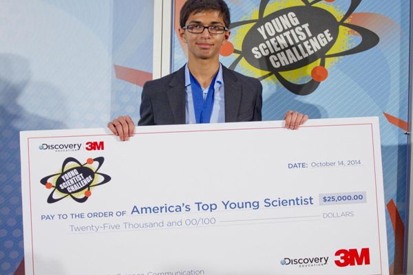 Indian american boy sahil doshi named america s top young scientist