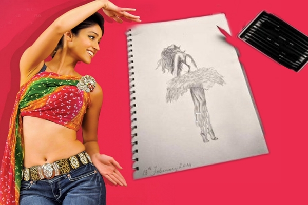 Goa beauty ileana shows her creative side