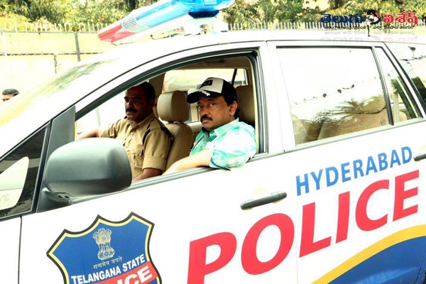 Ram gopal varma police vehicle selfie photos controversy