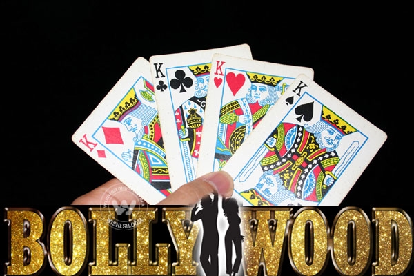 Bollywood stars plays cards on diwali as a custom